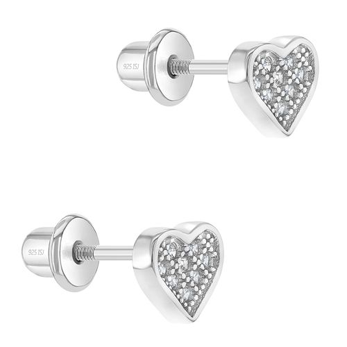 ARETES CORAZON CRISTAL PAVE KIDS