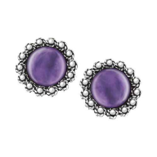 ARETES WASHINGTON MORADO - AMATISTA