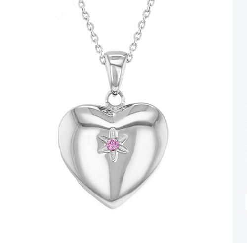 COLLAR CORAZON CON ESTRELLA ROSADA KIDS