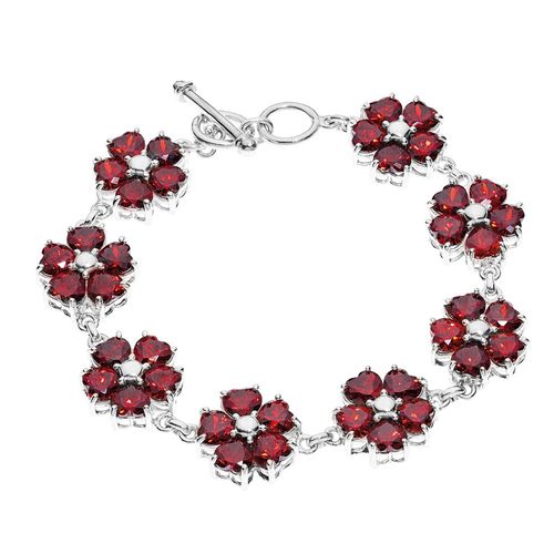 PULSERA BURDEOS FLOR CLASSIC