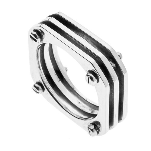 ANILLO CUADRADO HOMBRE