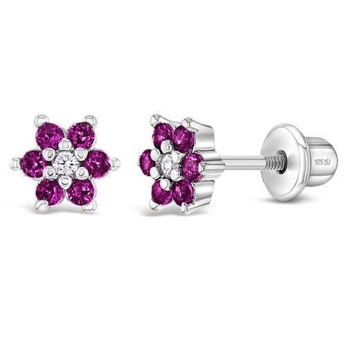 ARETES FLOR MINI GRANATE KIDS