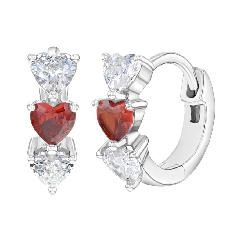 ARETES-ARO-3-ZIRCONES-ROJO-CRISTAL-KIDS