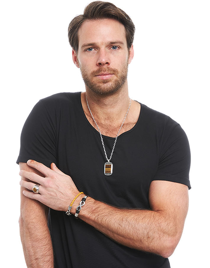 PULSERA-INFINITO-CUERO-HOMBRE