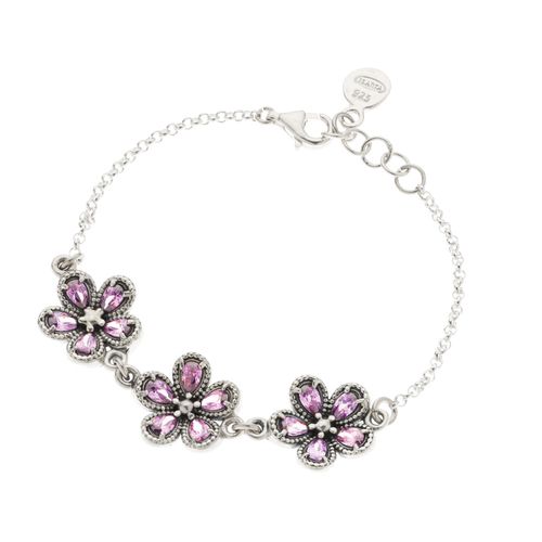 PULSERA FLOR VIOLETA BASIC