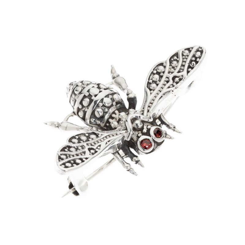 BROCHE-ABEJA-PLATA-BASIC