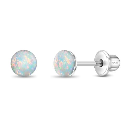 ARETES ÓPALO CABUCHÓN 4 MM KIDS