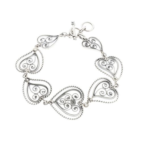 PULSERA CORAZONES FILIGRANA BASIC