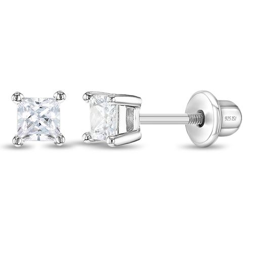 ARETES CORTE PRINCESA 3 MM KIDS